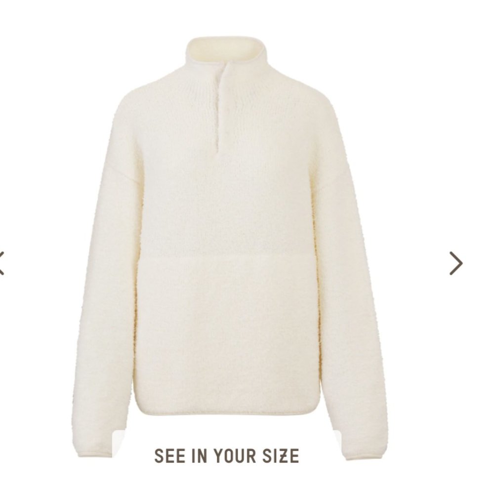 Skim Cozy Pullover Bone S/M